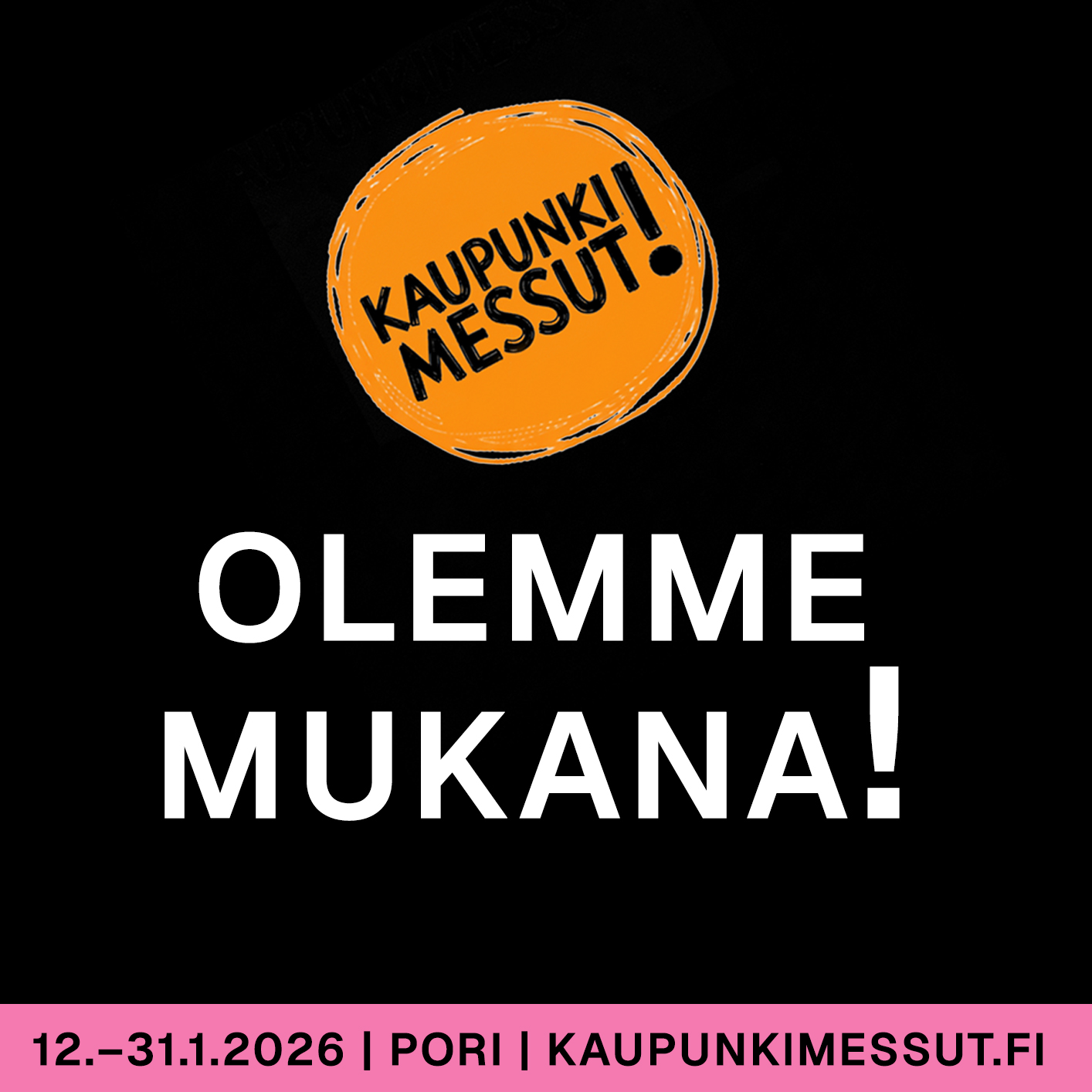 Olemme mukana - Musta